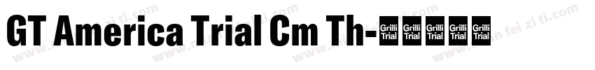 GT America Trial Cm Th字体转换